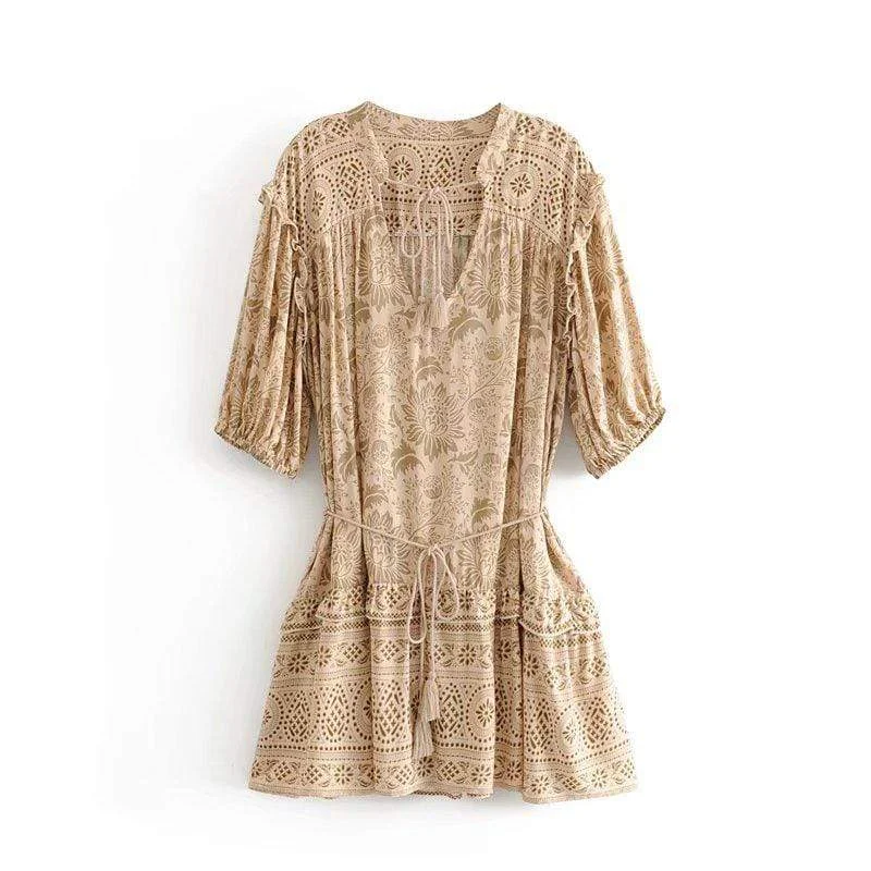Brisa Mini Dress Trendy Off-Shoulder Dress Mini