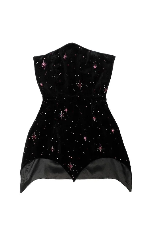 CRYSTAL STARRY NIGHT MINI DRESS