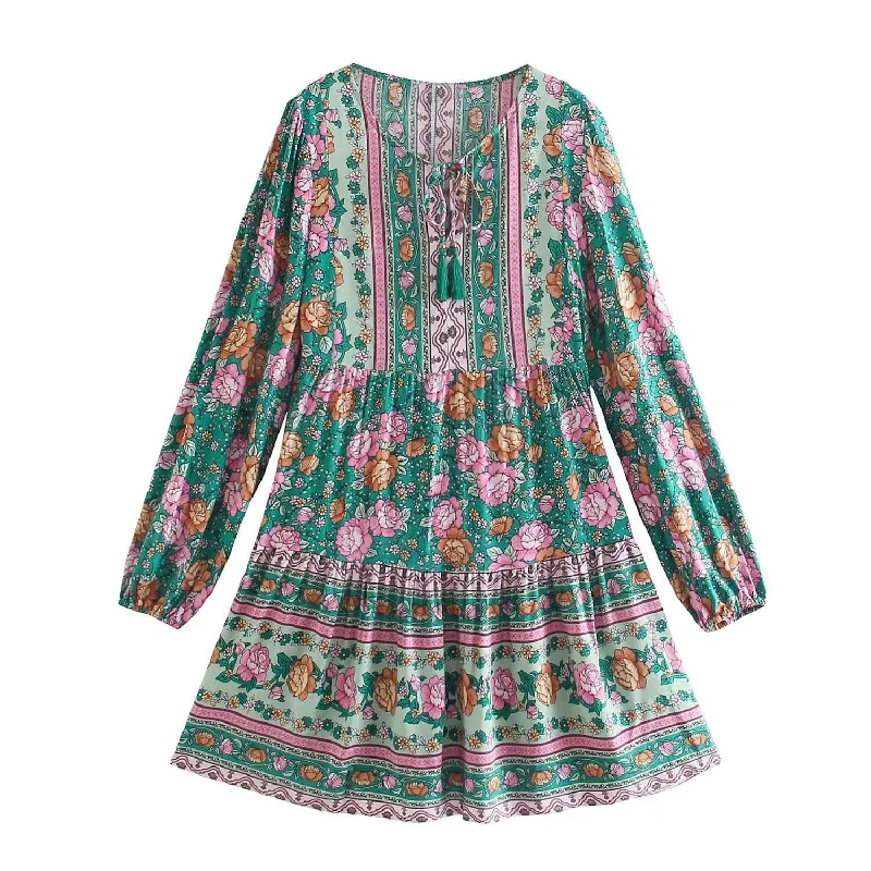 Fidelia Mini Dress Classic Floral Mini Dress
