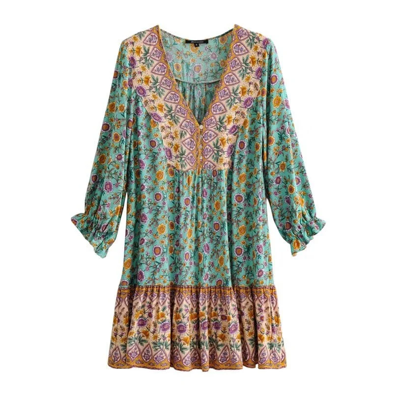 Genesis Boho Mini Dress Classic White Mini Dress