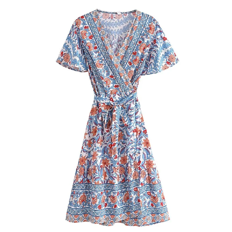 Milena Boho Mini Dress Comfortable Casual Mini Dress
