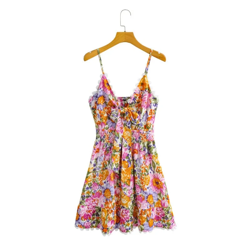 Ophelia Boho Mini Dress Stylish Sweetheart Mini Dress