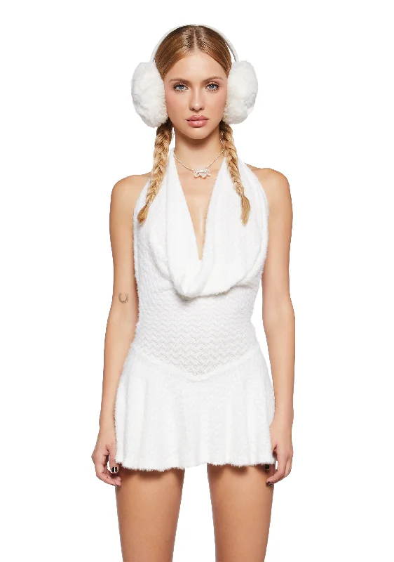 Top Tier Angel Mini Dress - Ivory