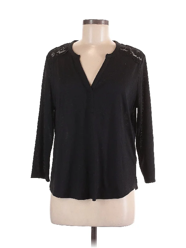 3/4 Sleeve Blouse Delicate Pleat Blouse