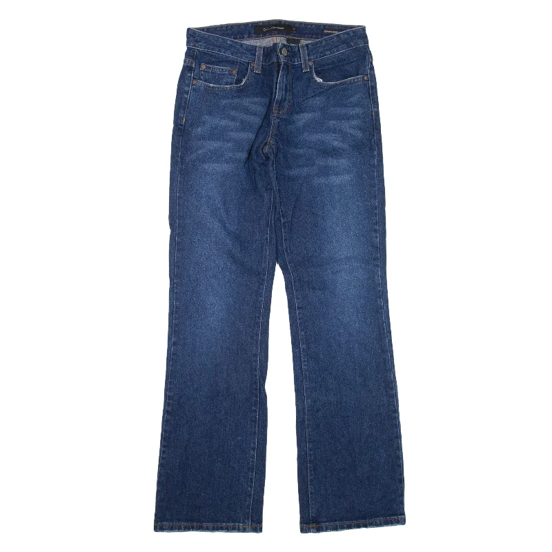 CALVIN KLEIN Low Rise Jeans Blue Denim Regular Bootcut Womens W29 L31 Comfortable Straight-Legged Denim CALVIN KLEIN Low Rise Jeans Blue Denim Regular Bootcut Womens W29 L31 Comfortable Straight-Legged Denim