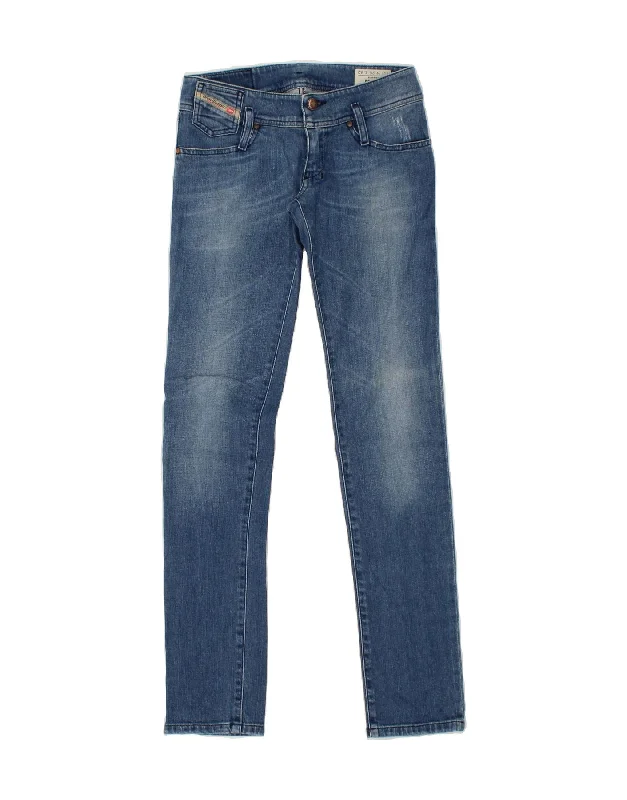 DIESEL Womens Matic Skinny Jeans W25 L32 Blue Cotton Classic Slim Fit Jeans