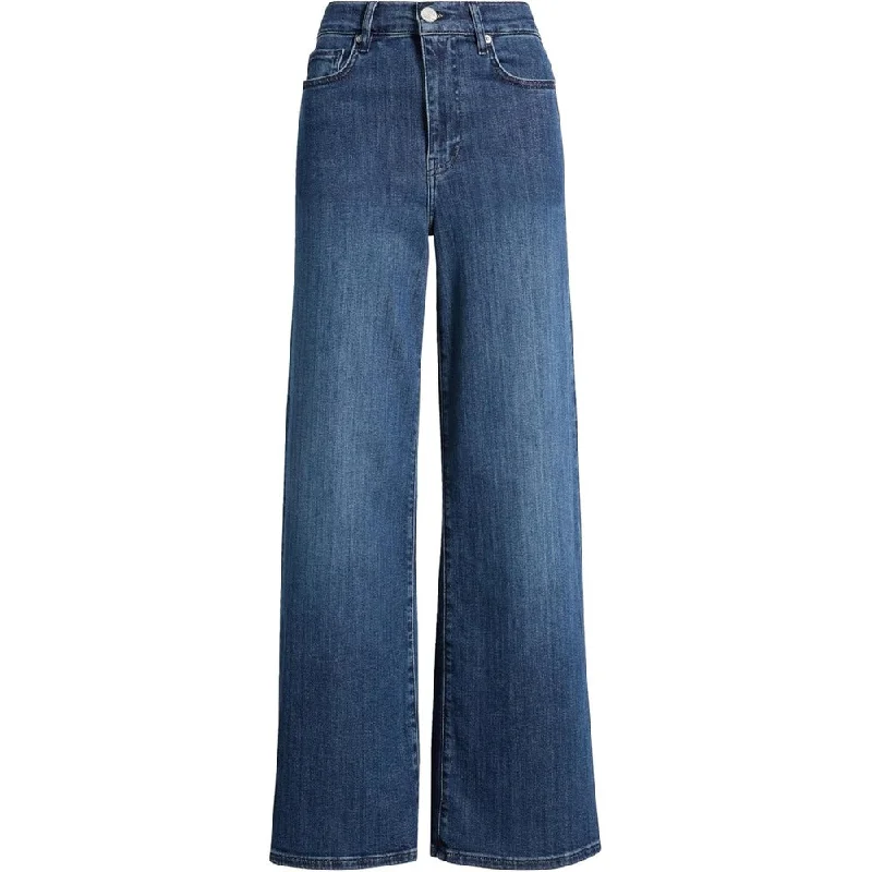 Frame Women's Le Slim Palazzo Jeans, Thunderstorm Casual Bootcut Ripped Jeans