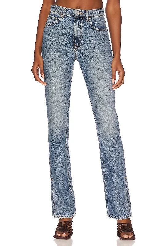 Harlow High Rise Slim Boot Jean With Slit In Divisadero Casual Distressed Denim Jeans Harlow High Rise Slim Boot Jean With Slit In Divisadero Casual Distressed Denim Jeans