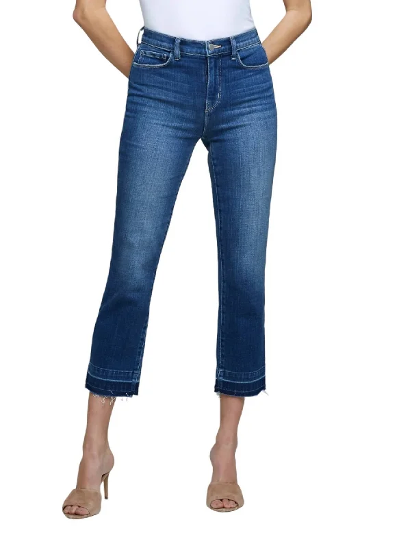 Harris High Rise Crop Cigarette Jean In Talledega Comfortable Dark Wash Jeans