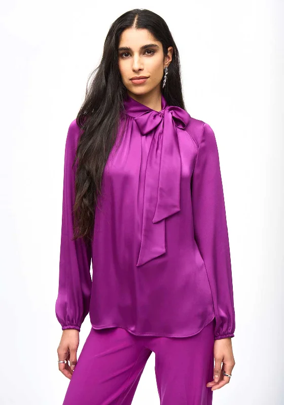 Joseph Ribkoff Knotted High Neck Blouse, Empress Office-Ready Blouse