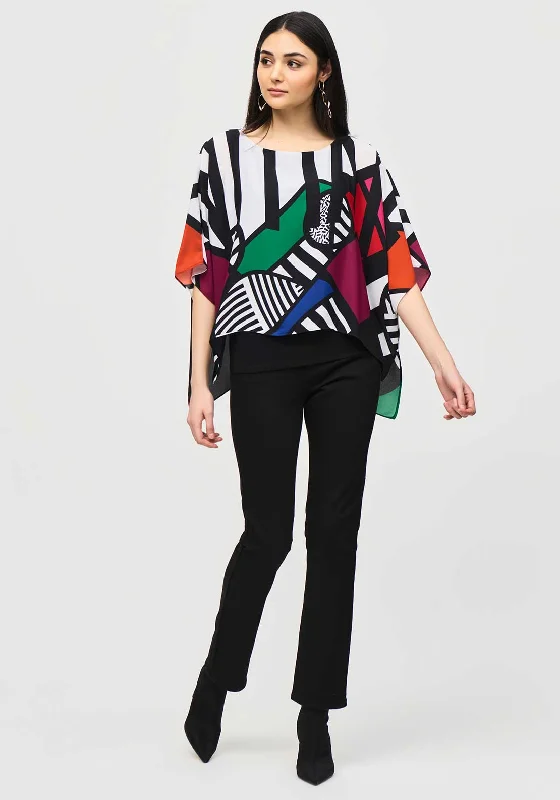 Joseph Ribkoff Abstract Print Blouse, Black Vintage Lace Blouse
