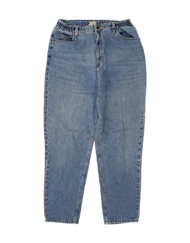 L.L.BEAN Womens Relaxed Fit Tapered Jeans US 16 2XL W34 L30 Blue Cotton Comfortable Full-Length Denim Jeans L.L.BEAN Womens Relaxed Fit Tapered Jeans US 16 2XL W34 L30 Blue Cotton Comfortable Full-Length Denim Jeans