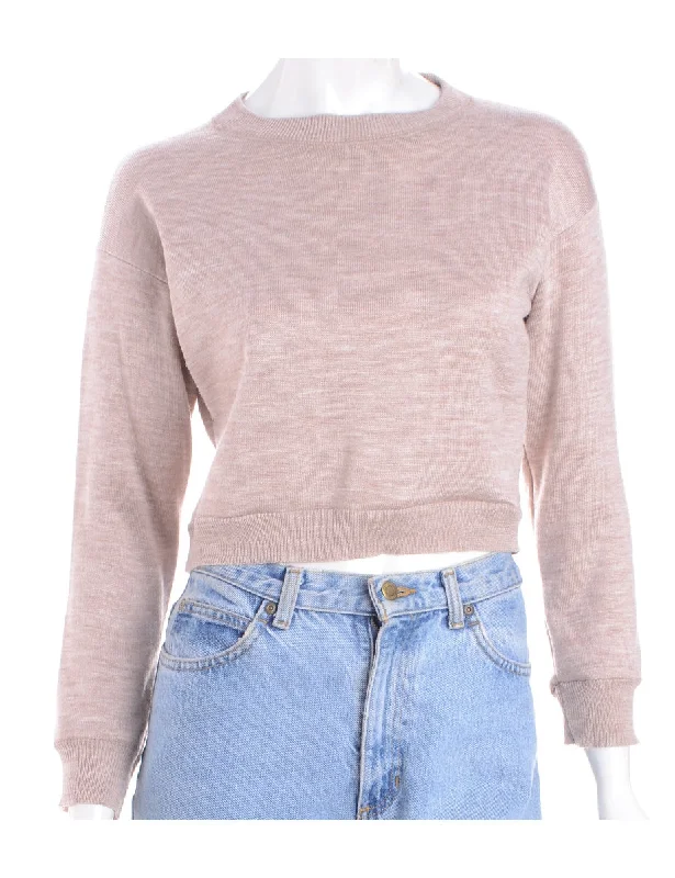 Label Hari Cropped Jumper Sequined Glittery Shiny