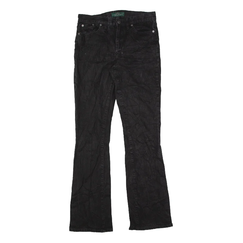LAUREN RALPH LAUREN Jeans Black Denim Classic Bootcut Womens W30 L32 Stylish Relaxed Fit Skinny Jeans