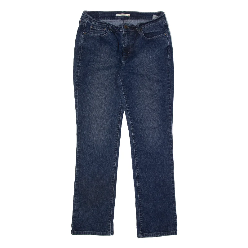 LEVI'S 505 Jeans Blue Denim Regular Straight Stone Wash Womens W30 L32 Trendy Pleated Waist Jeans LEVI'S 505 Jeans Blue Denim Regular Straight Stone Wash Womens W30 L32 Trendy Pleated Waist Jeans