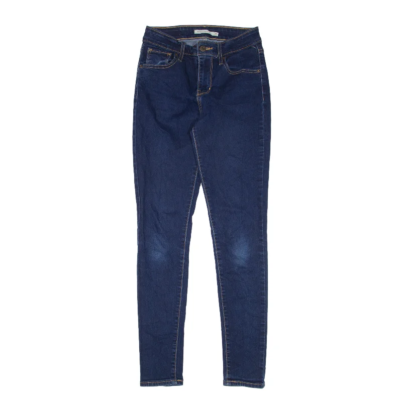 LEVI'S 721 High Rise Jeans Blue Denim Slim Skinny Womens W25 L30 Cozy Stretch High-Waist Jeans LEVI'S 721 High Rise Jeans Blue Denim Slim Skinny Womens W25 L30 Cozy Stretch High-Waist Jeans