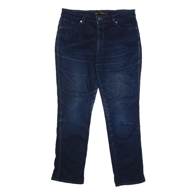 LEVI'S Jeans Blue Denim Slim Skinny Stone Wash Womens W32 L32 Fashionable Button-Front Jeans LEVI'S Jeans Blue Denim Slim Skinny Stone Wash Womens W32 L32 Fashionable Button-Front Jeans
