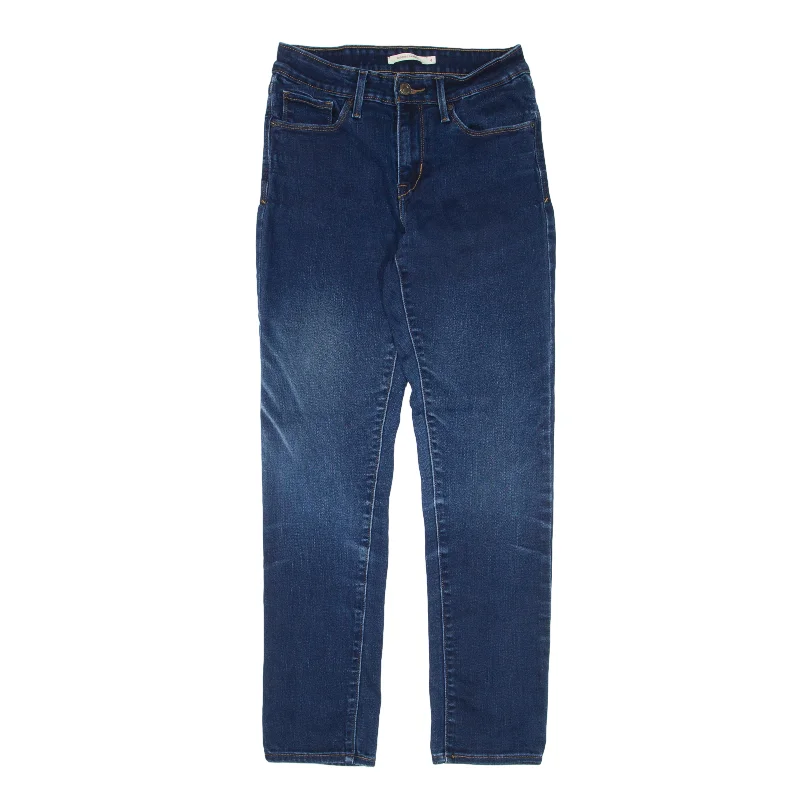 LEVI'S Mid Rise Jeans Blue Denim Slim Skinny Womens W27 L30 Trendy Patchwork Denim Jeans LEVI'S Mid Rise Jeans Blue Denim Slim Skinny Womens W27 L30 Trendy Patchwork Denim Jeans