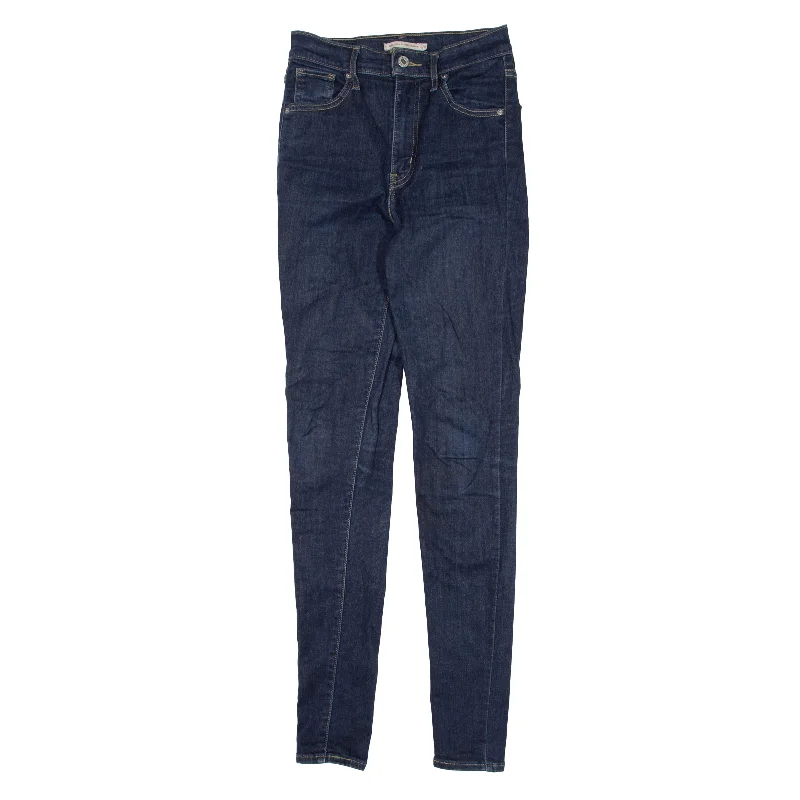 LEVI'S Mile High Jeans Blue Denim Slim Skinny Womens W26 L32 Cozy Wide-Legged Jeans
