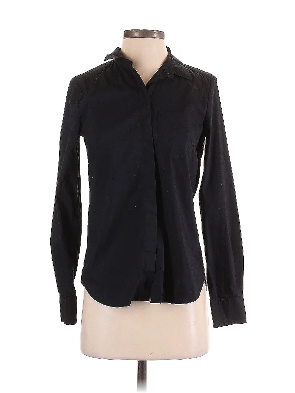 Long Sleeve Blouse Embroidered Cotton Blouse