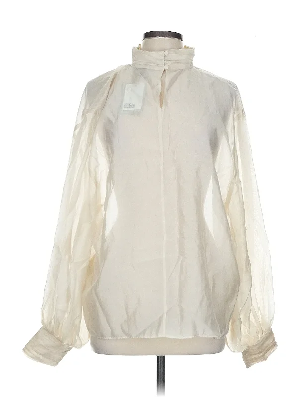 Long Sleeve Blouse Lightweight Chiffon Blouse