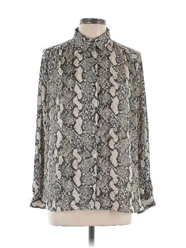 Long Sleeve Blouse Elegant Peplum Blouse