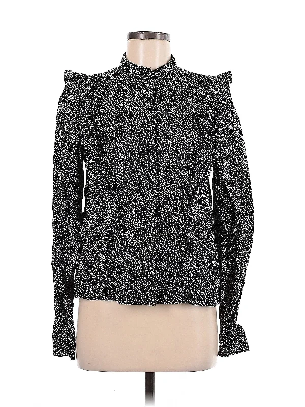 Long Sleeve Blouse Floral Print Blouse