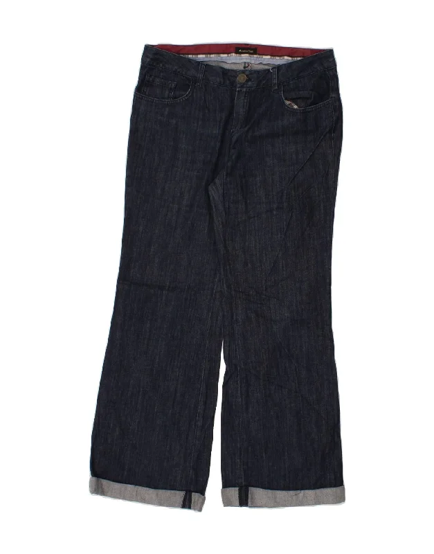 MASSIMO DUTTI Womens Bootcut Jeans EU 44 XL W34 L30 Navy Blue Cotton Classic Black Denim Jeans MASSIMO DUTTI Womens Bootcut Jeans EU 44 XL W34 L30 Navy Blue Cotton Classic Black Denim Jeans