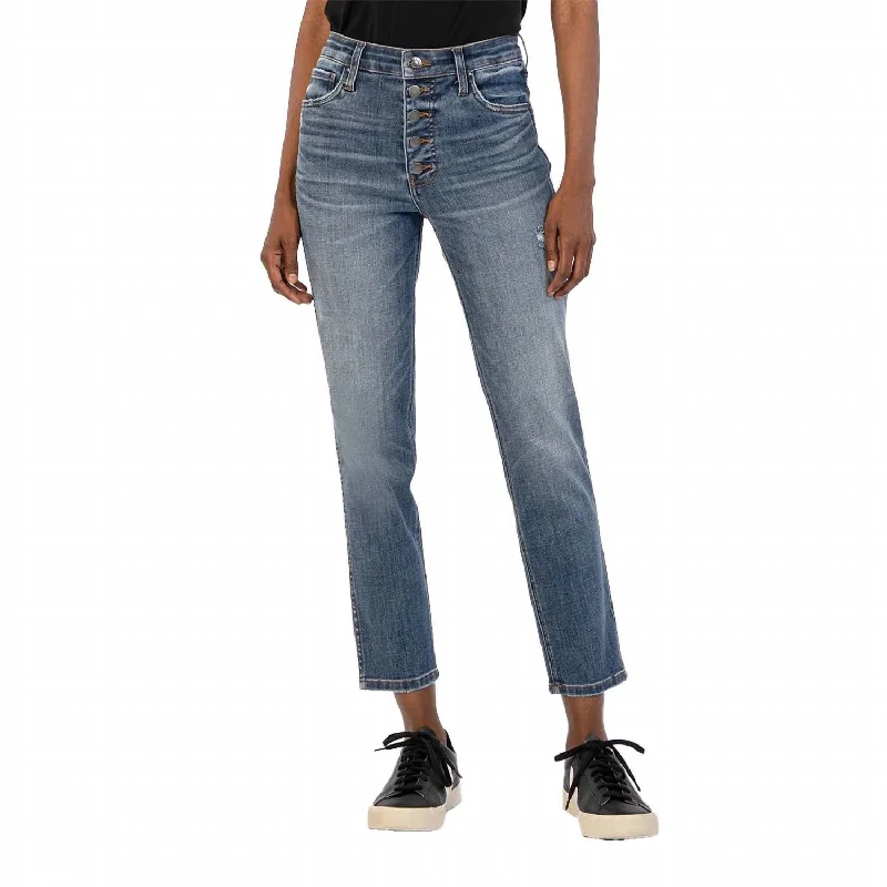 Rachael High Rise Fab Ankle Jean In Fire Fashionable Slouchy Fit Jeans