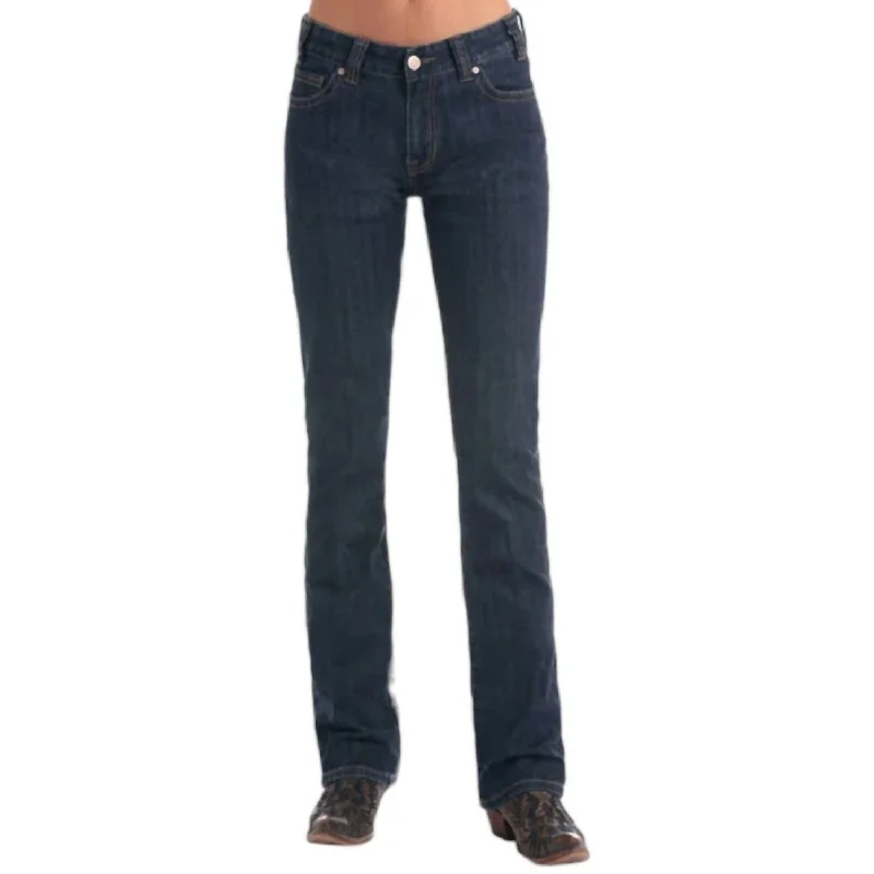 Rock & Roll Cowgirl Juniors Boyfriend Jeans In Dark Wash