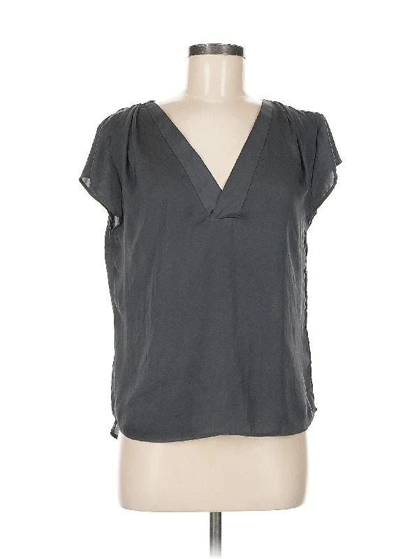 Short Sleeve Blouse Pastel Color Blouse
