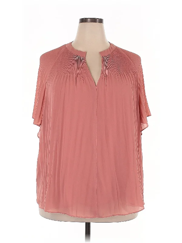 Short Sleeve Blouse Elegant Peplum Blouse