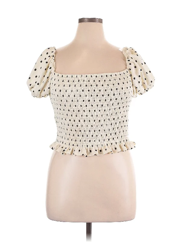 Short Sleeve Blouse Casual Relaxed Blouse
