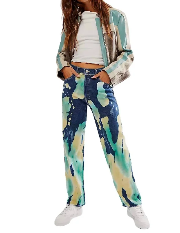 Thrasher Flood Jean In Lava Lamp Stylish High-Rise Mom Jeans