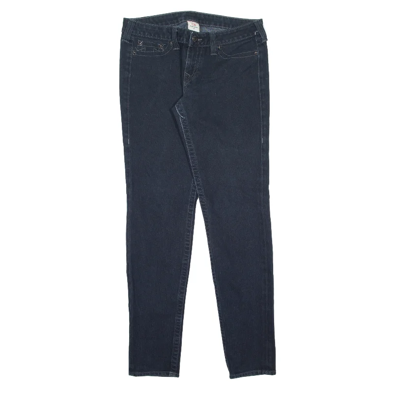 TRUE RELIGION Stella Jeans Black Denim Slim Skinny Womens W31 L31 Casual Wide-Legged Denim Jeans TRUE RELIGION Stella Jeans Black Denim Slim Skinny Womens W31 L31 Casual Wide-Legged Denim Jeans