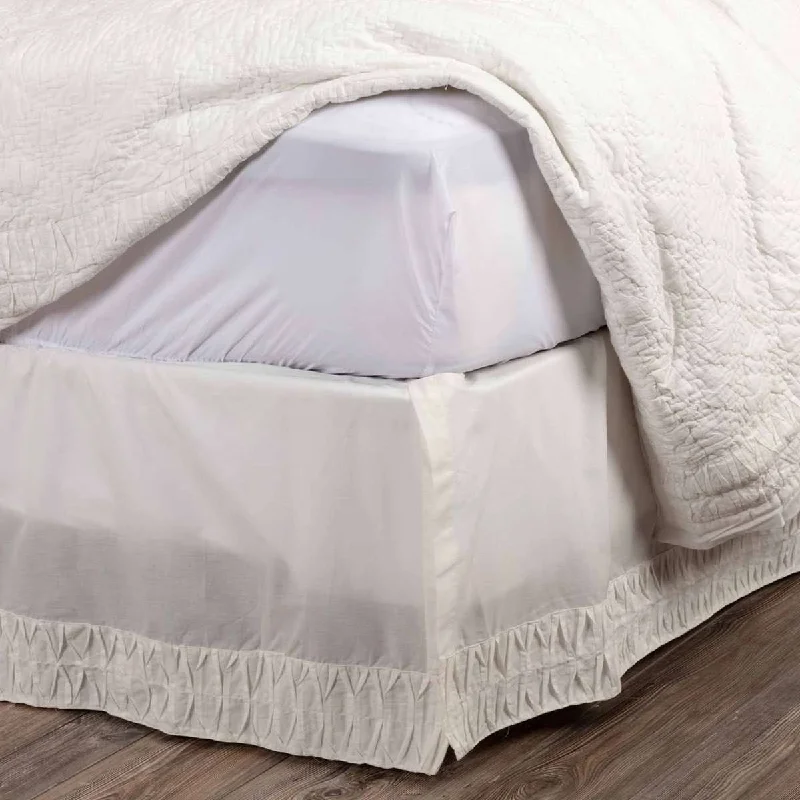 Adelia White Bed Skirts VHC Brands low waist skirt