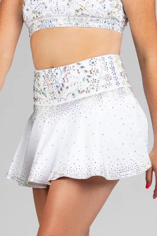 Crystal Couture Posh Legendary Flouncy Skirt - Special Order silk skirt lustrous