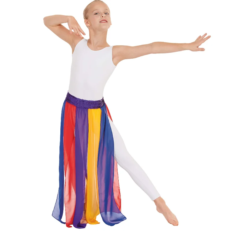 Eurotard 39808c Multi-Color Streamer Skirt cashmere skirt soft