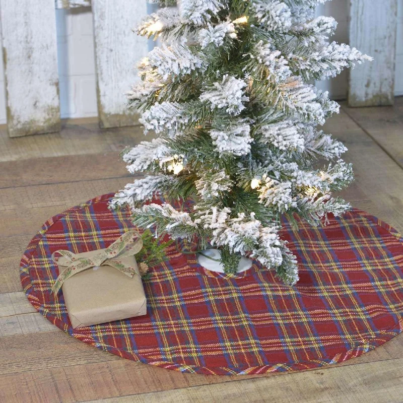 Galway Mini Christmas Tree Skirt 21 VHC Brands wrap skirt elegant