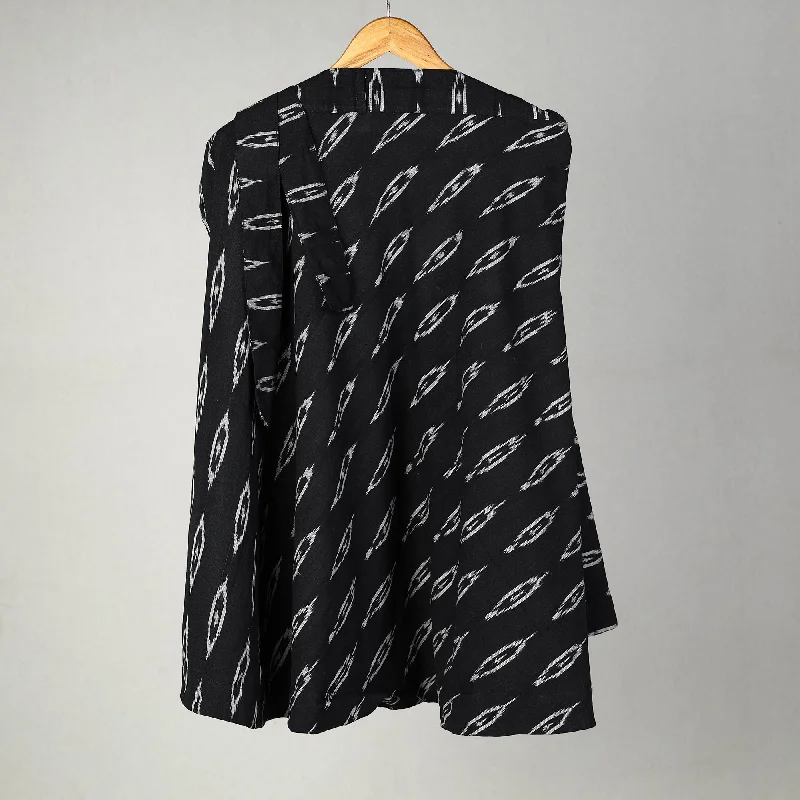 Black - Handmade Cotton Wrap Around Pochampally Ikat Skirt 16 velvet skirt sumptuous Black - Handmade Cotton Wrap Around Pochampally Ikat Skirt 16 velvet skirt sumptuous