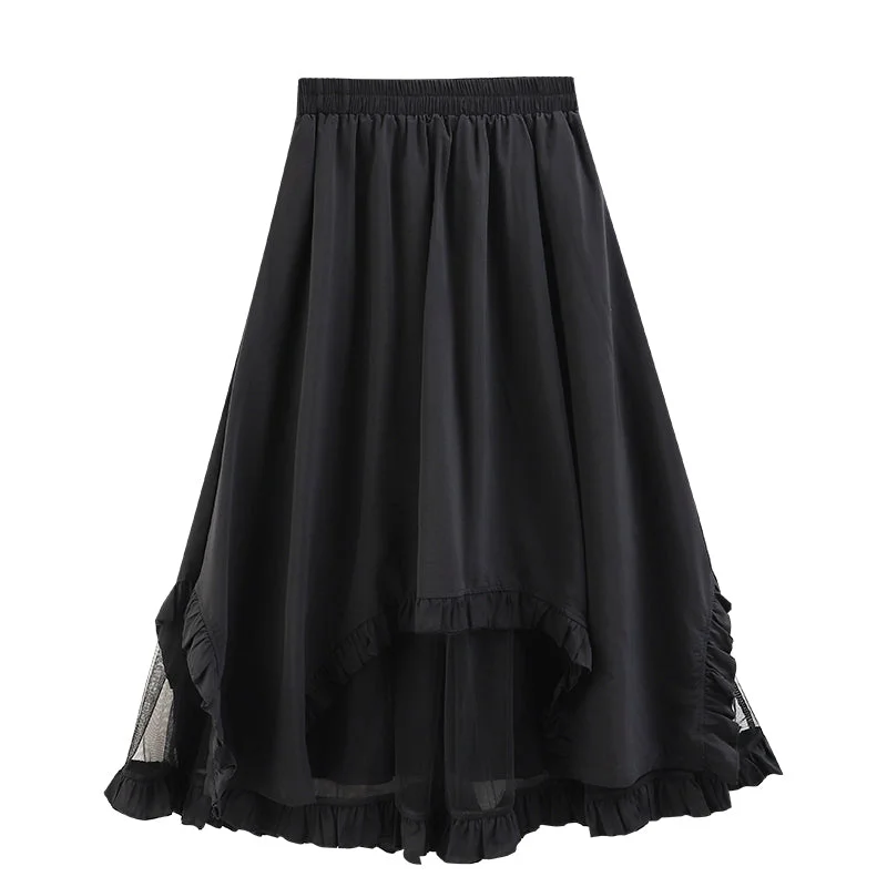 Irregular Patchwork Skirt corduroy skirt cozy