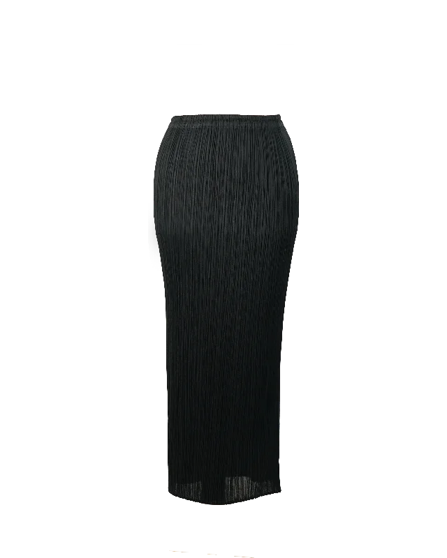Vintage Issey Miyake Black Skirt leather skirt bold