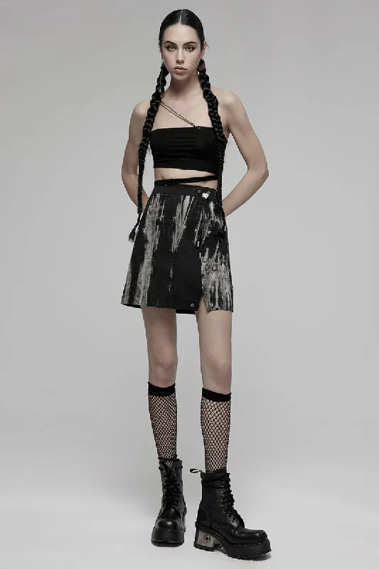 Women's Side Slit Small Sexiness Tie Dyed A-line Mini Daily High Waist Fashion Sexy Skirt velvet skirt glossy Women's Side Slit Small Sexiness Tie Dyed A-line Mini Daily High Waist Fashion Sexy Skirt velvet skirt glossy