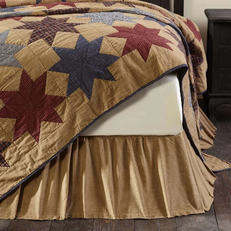 Kindred Star King Bed Skirt VHC Brands lace skirt romantic