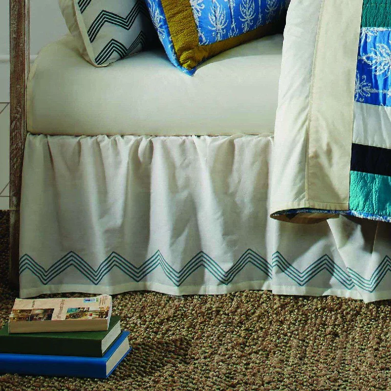 Laguna King Bed Skirt 78x80x16 VHC Brands casual skirt length