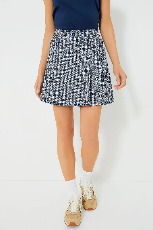 Lisbon Tile 16 Inch Park Golf Skirt leather skirt bold