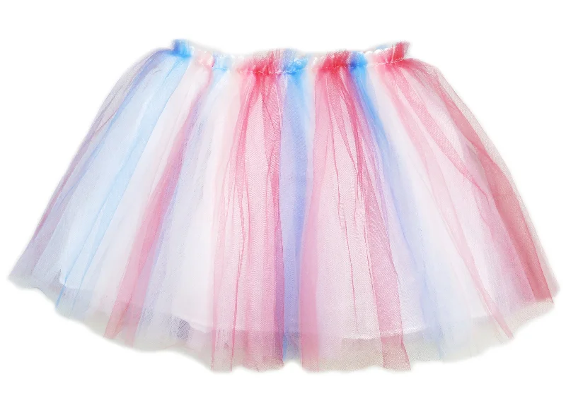 Red Blue White Tutu Skirt tulle skirt dreamy