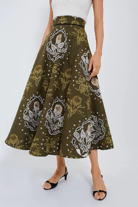 Relato Bergamota Skirt pleated skirt texture