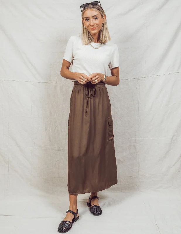 Shalia Cargo Midi Skirt