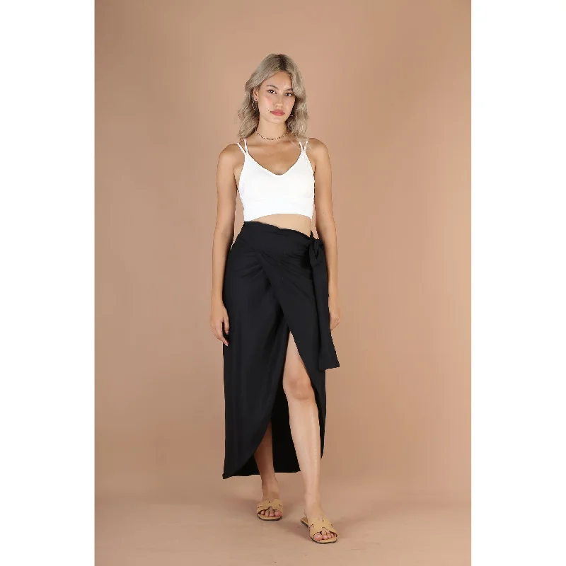 Solid Color Women's Skirt in Black SK0094 020000 10 velvet skirt luxury